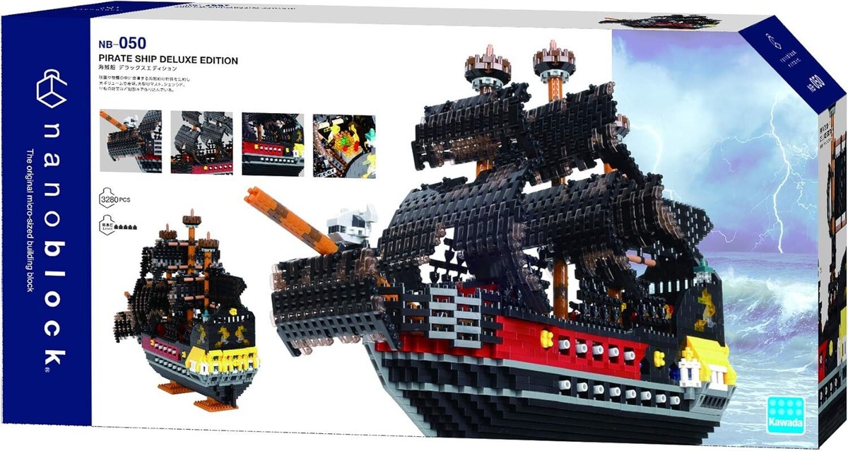Nanoblock Kawada NB-050 Pirate Ship Deluxe Edition – 3280 Pièces