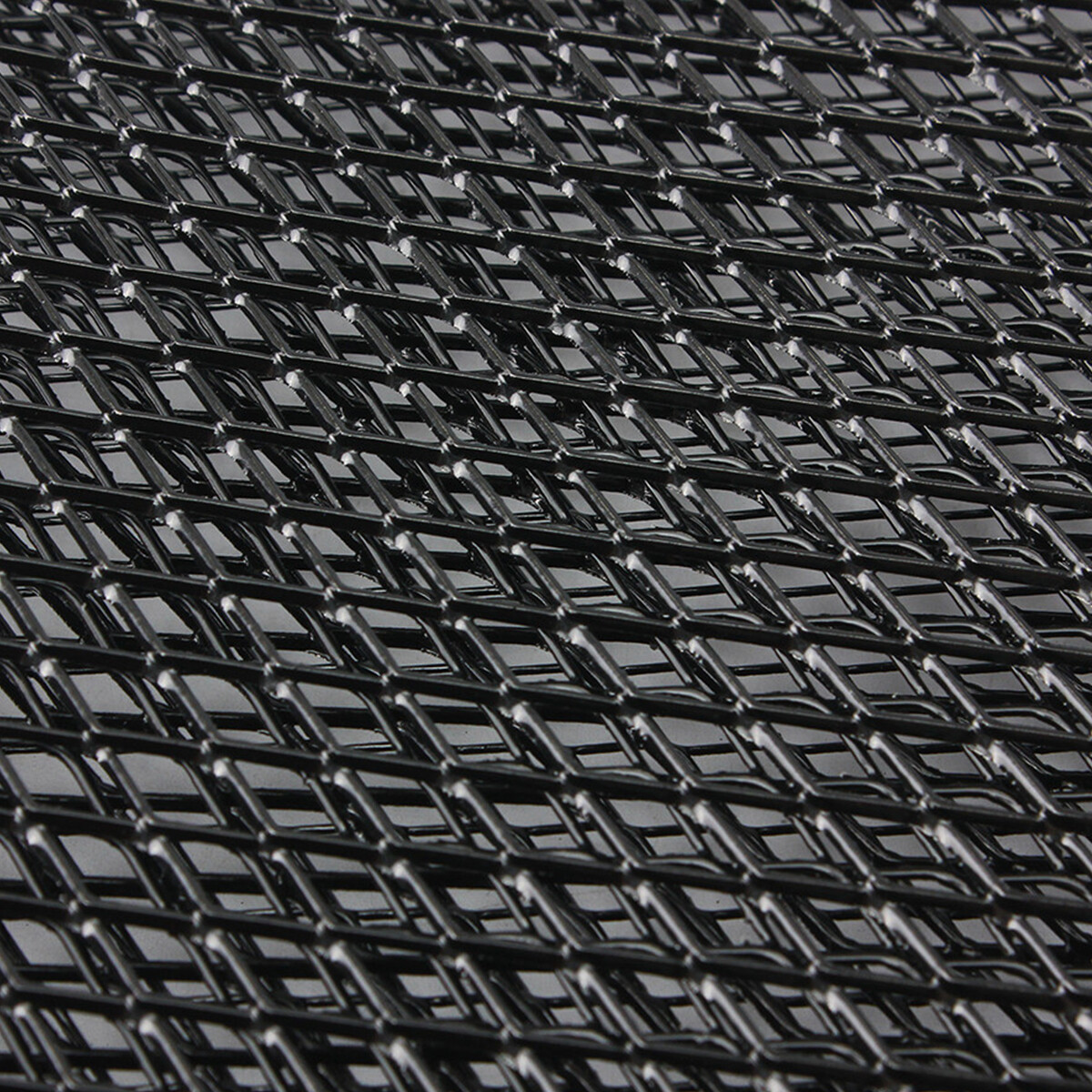 Black 40''x13'' Aluminum Mesh Grill Cover Car Bumper Fender