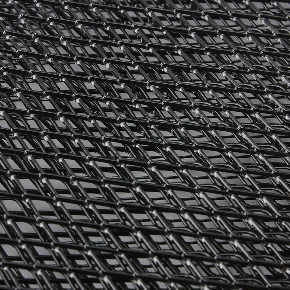 Cubierta de rejilla de malla de aluminio para parachoques de automóvil capó ventilación rombo rejilla red 40x13 pulgadas Foto 4 de 4