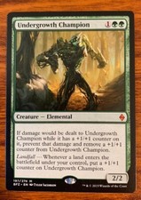 2015 Magic the Gathering Battle for Zendikar Undergrowth Champion #197/274 Used