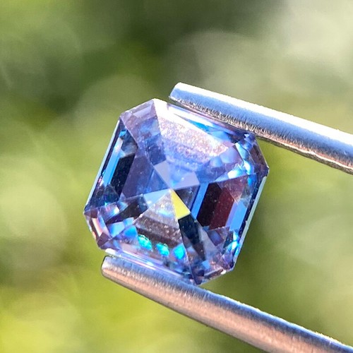 Moissanite Sapphire Blue Plated Color GRA Certificate All Shape Loose Gemstone - Picture 7 of 32