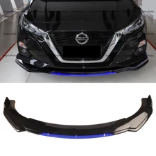 For Nissan Altima Universal Front Bumper Lip Spoiler Splitter Gloss Black Blue