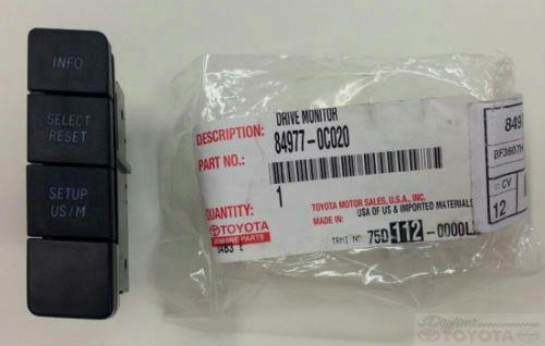 パーツ ULTRA DRIVE MONITOR MODEL No.4020 OEM Toyota Drive Monitor Switch W/O Sonar Sequoia 08-10 Tundra 08