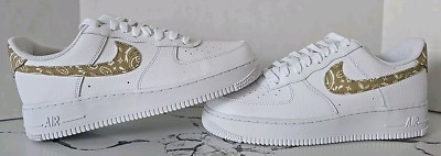 Size 10.5 Women's/ Men's Size 9 -Nike Air Force 1 '07 Essential Barely Paisley