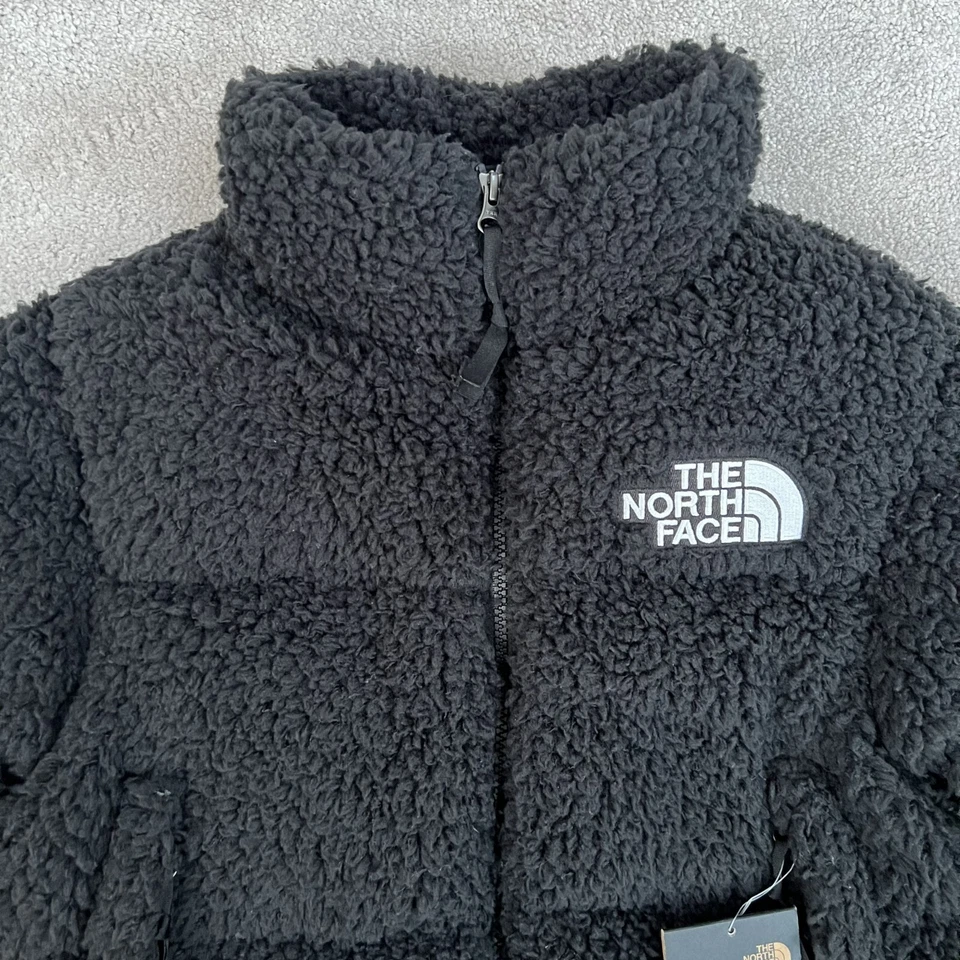 The North Face Nuptse Cropped Sherpa High Pile Jacket Black All Sizes RRP £320 - Image 3 of 4