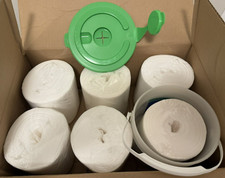 Tork Solution-Ready Handy Bucket w/6 Rolls of 8x12 Towels - 19 27 11 - NEW