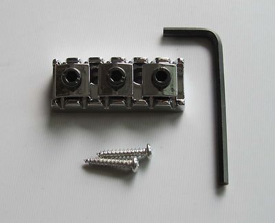 R3 Guitar Locking Nut 43mm String Lock Fits Floyd Rose Tremolo Bridge Chrome