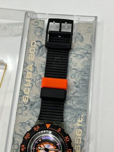 Uhr SWATCH Scuba TECH DIVING (SDK110)-NEU/NOS-Schwarz/Orange-Ansehen! L@@K - Bild 4 von 6