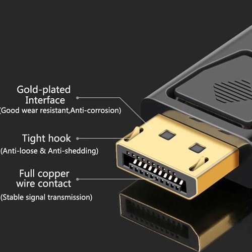 Display Port DP Stecker auf HDMI Buchse Adapter Konverter für 4K HD 1080P HDTV PC - Bild 11 von 15