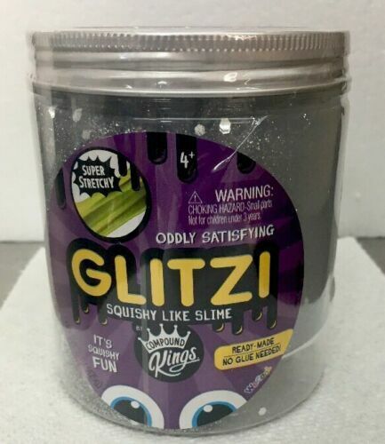 Glitzi by Compound Kings silberner Glitzer zerdrückbar wie Schleim 15 Unzen - Bild 3 von 4