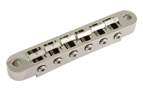Puente de guitarra Pinnacle Machined Steel Nashville TOM para Gibson - níquel - Imagen 4 de 6