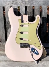 JVG ST BODY AGED SHELL PINK patina Nitro  finish ORDER YOURS HERE JVGUITARS