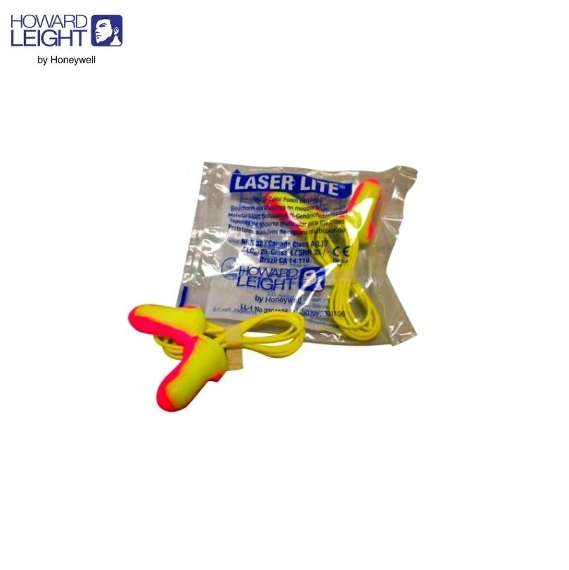 EARPLUGS HOWARD LEIGHT Honeywell LASER LITE Self-adjusting Foam Corded , Box 100 - image 4 of 4
