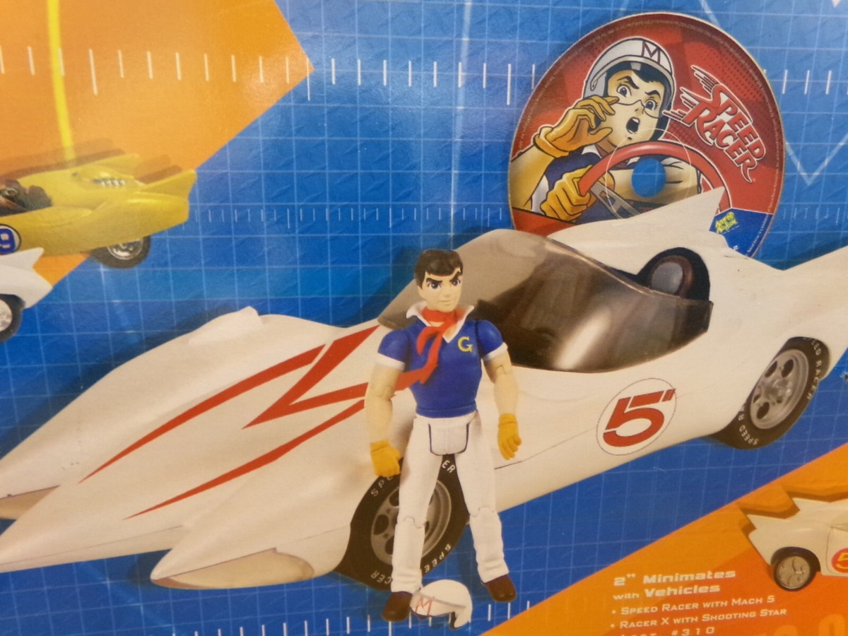 MACH 5 WITH SPEED RACER CLASSIC DELUXE VEHICLE WITH 5
