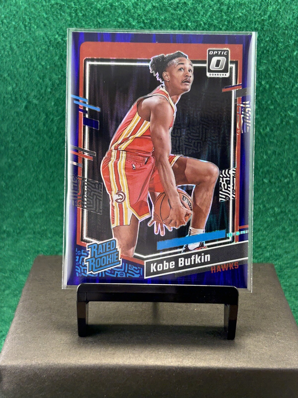 2023-24 Panini Donruss Optic - Rated Rookie Purple Shock Prizm #220 Kobe Bufkin
