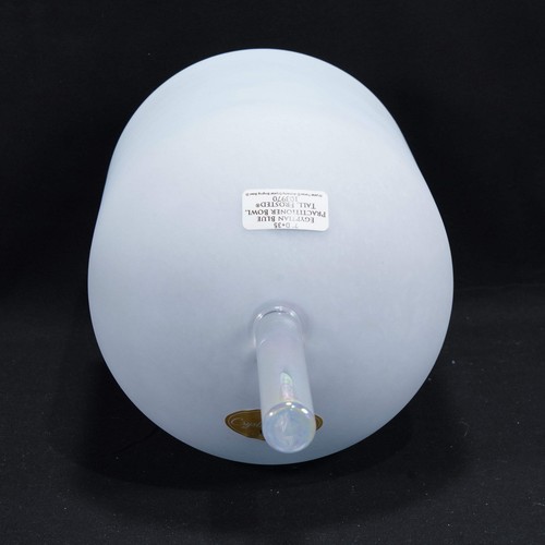 Crystal Tones 7" Egyption Blue - Practitioner (Tall) Clear Quartz Singing Bowl ( - Picture 2 of 2