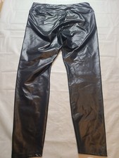 Wild Fable Womens Black High Rise Stretch Faux Leather Liquid Leggings Size 1X