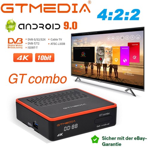 2 STÜCKE 4K Sat Kabel TV Receiver DVB-S2/T2/Kable HDR 4:2:2 Android Smart TV Box - Bild 2 von 22