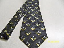 Brilliant Mason, Masonic, Blue Lodge, Fraternal Men's necktie, New! #43