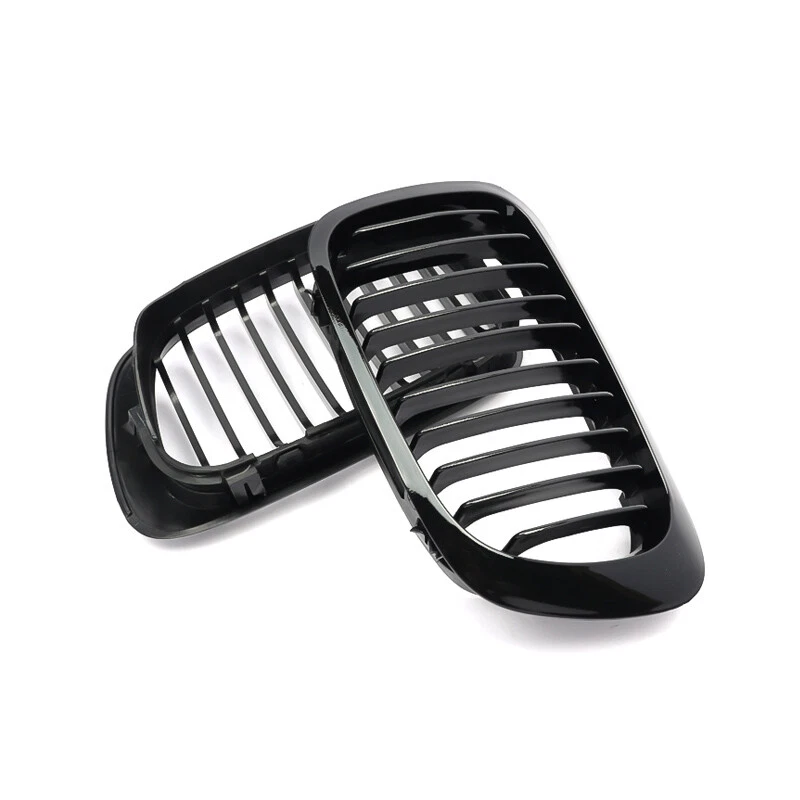 Gloss Black Kidney Grill Grille For BMW E46 320i 323i 328i 330Ci Coupe 1999-2002 Foto 3 de 4