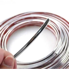 Chrome Trim Molding Strip Car Door Window Bumper Side Trime Protector 10ft 8mm
