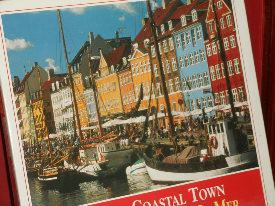 HOYLE Jigsaw Puzzle COASTAL TOWN 550 Pcs. Vintage 1999 New Factory Sealed - Image 2 of 4