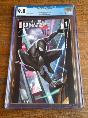 ULTIMATE SPIDER-MAN #1 CGC 9.8 3RD PRINT INHYUK LEE BLACK COSTUME VARIANT LE 800 - Picture 2 of 2