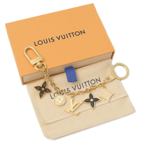 Louis Vuitton Goldtone and Silvertone Kaleido V Key Holder and Bag Charm