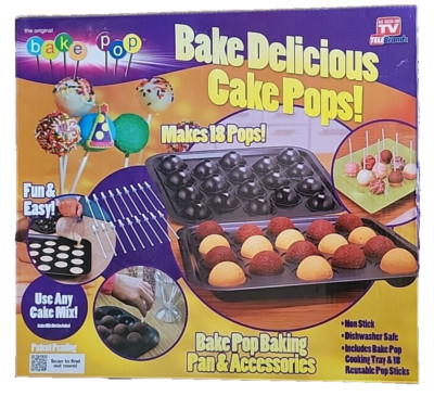 Telebrands Bake Pop 18 Cake Pops Baking Pan As Seen on TV - Brand New