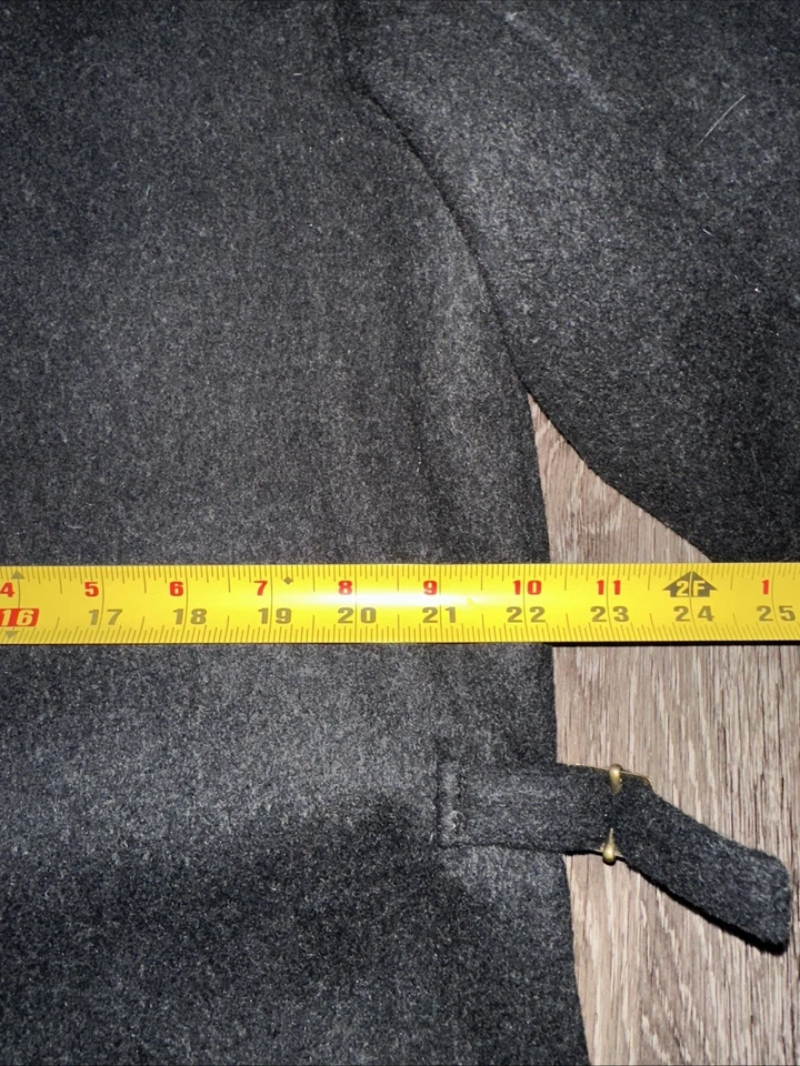 Chaqueta de lana pesada Polo Ralph Lauren para hombre talla M negra bolsillos con cremallera completa Foto 4 de 4