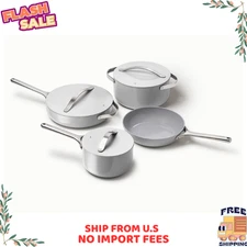 Caraway Home Nonstick Ceramic Cookware Set- Gray