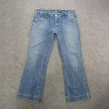 Eddie Bauer Jeans Womens 12 Blue Denim Straight Leg Classic Fit 100 Cotton