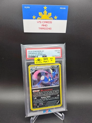 2014 POKEMON KY BLACK STAR PROMO GRENINJA HOLO #XY24 PSA 7