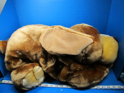 Vintage Animal Alley Darby Puppy Dog Brown Tan Floppy Plush Toys R Us Jumbo 26" - Picture 11 of 13