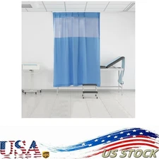 Zig Zag Curtain W/Flat Hooks For Hospital Medical Clinic SPA Cubicle Polyester