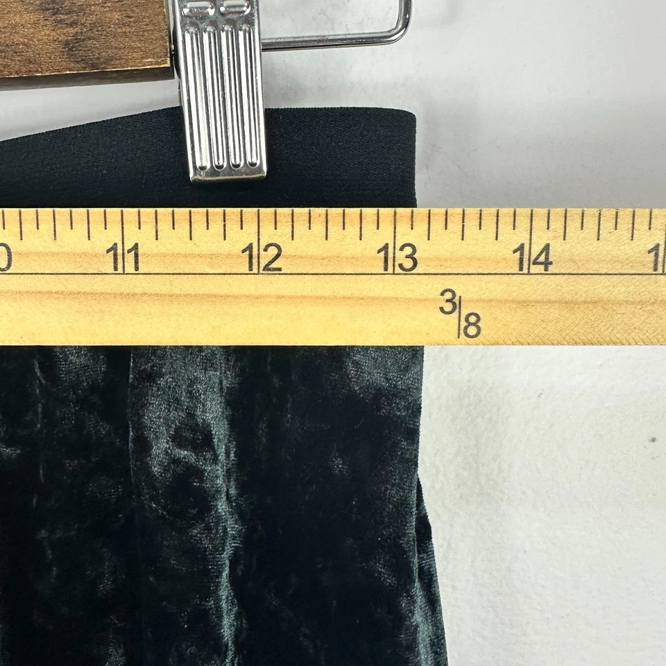 Falda de terciopelo The Children’s Place XXL 16 negra aplastada línea A bruja coqueta Foto 2 de 4