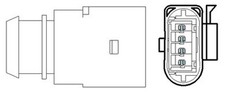 Lambdasonde Sensor Abgassteuerung MAGNETI MARELLI 466016355180 für VW UP 121 122