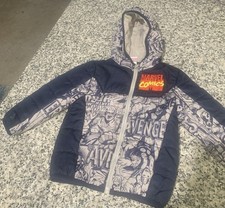 Boys Kids MARVEL COMICS AVENGERS  Puffer Winter Coat Boys Size 5