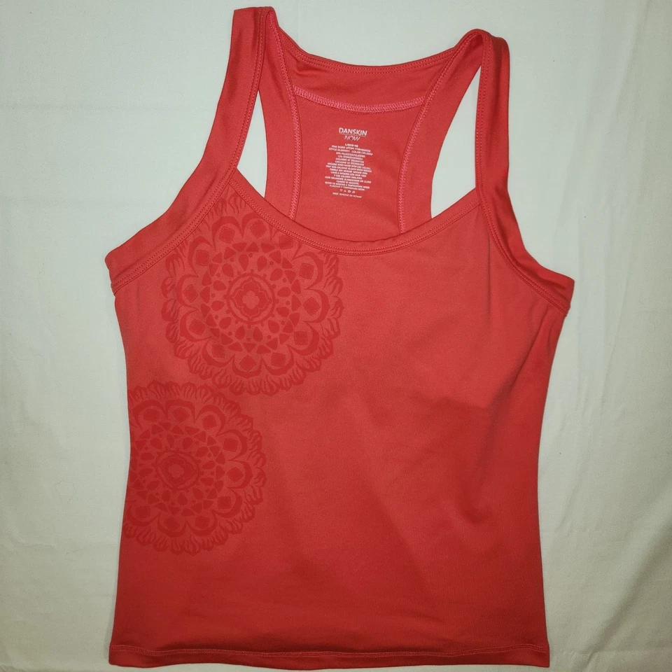 Sutiã Danskin Now Salmon Workout forrado superior embutido tamanho grande 12/15 - Imagem 3 de 4