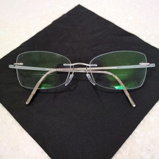 Silhouette 5540 CT 8640 Tan Rimless Eyeglasse...