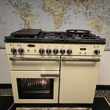 Rangemaster Professional Plus Dual Fuel Range Cooker Cream and Chrome 100cm