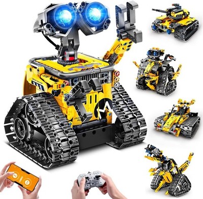 HiWEEGO Technik Robot for Children Construction Kit - 5-in-1 with Remote