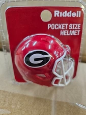 GEORGIA BULLDOGS 2025 CLAM SHELL POCKET PRO FOOTBALL HELMET RIDDELL
