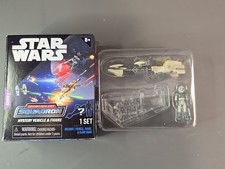 Star Wars Micro Galaxy Squadron AvA Speeder with Imperial Combat Driver