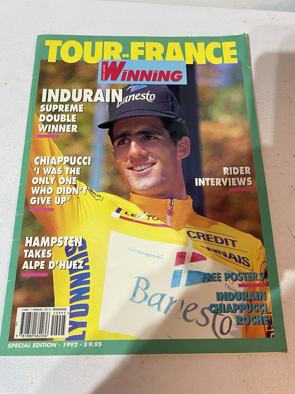 Winning Magazine Special Edition Tour de France Bicycle illustrated 1992 Large