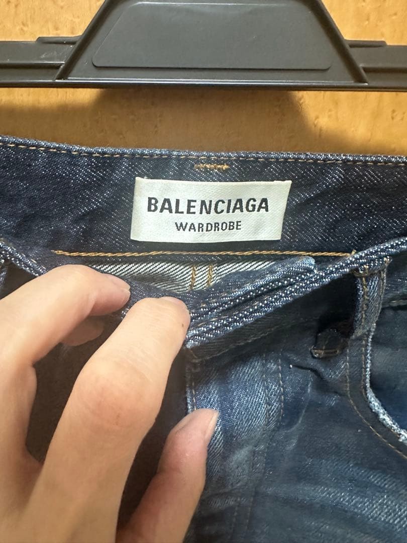 USED BALENCIAGA DENIM MINI SKIRT GOOD thumbnail 3