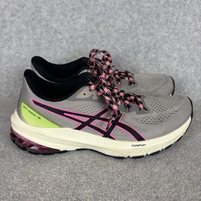 Asics Women's GT-1000 12 Gray Pink Running Gym Sneakers Size 7 US FlyteFoam