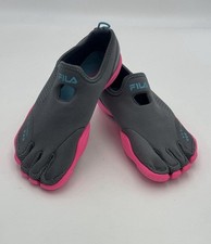 Fila EZ-SLIDE Women's Water Shoes Gray Pink US Size 7 Swimming Water Sports
