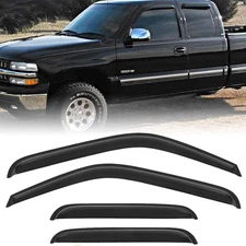 Fits 99-06 Chevy Silverado Sierra Extended Cab Window Visor Vent Rain Sun Xagxaf