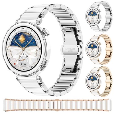 Ceramic Metal Watchband For Huawei Watch GT 5 GT 4 41mm GT 5Pro 42mm Wrist Strap